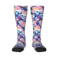 thumbnail image 1 of Rateoe graffiti style Skull flower Pattern Women’s Knee High Crew Socks,Trouser Socks Comfortable, Breathable, Moisture-Wicking and Soft, 1 of 6