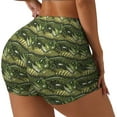 thumbnail image 1 of Rateoe largemouth bass Printed Power Workout Shorts for Women Tummy Control Squat Proof Ribbed Thick Seamless Scrunch Active Short-Small, 1 of 8
