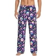 thumbnail image 1 of Rateoe mushroom colorful Skull star Pattern Men’s Ultra-Soft Comfy Pajama Lounge Pants Sleepwear,Comfortable Lounge Wear,lightweight Pajamas, Casual Home Wear-Medium, 1 of 6