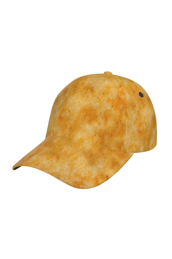 nachos cracker Pattern Mens Baseball Cap Adjustable Curved Brim Hat, Soft Cotton Sports Cap for Outdoor, Casual, and Everyday Wear, Comfortable & Breathable