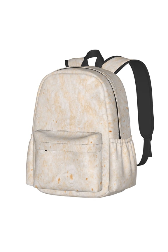 pita baked bread Pattern Student Backpack,Backpack for School,Lightweight Bag,Travel Backpack,Outdoor Backpack,Large Capacity Backpack