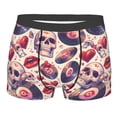 thumbnail image 1 of Rateoe record rock Skull lips Mens Boxer Briefs Poly Spandex Performance Boxer Briefs Underwear Hem Boxer Briefs - XX-Large, 1 of 8