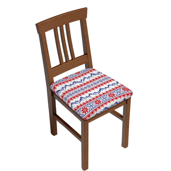 Rateoe red blue Snow Mountain Pattern Square Couch Cushion Covers, Sofa Furniture Protector Slipcover with Bottom Tie rope, Soft Non-Slip Non-Wrinkle Non-Sticky-Two Pieces
