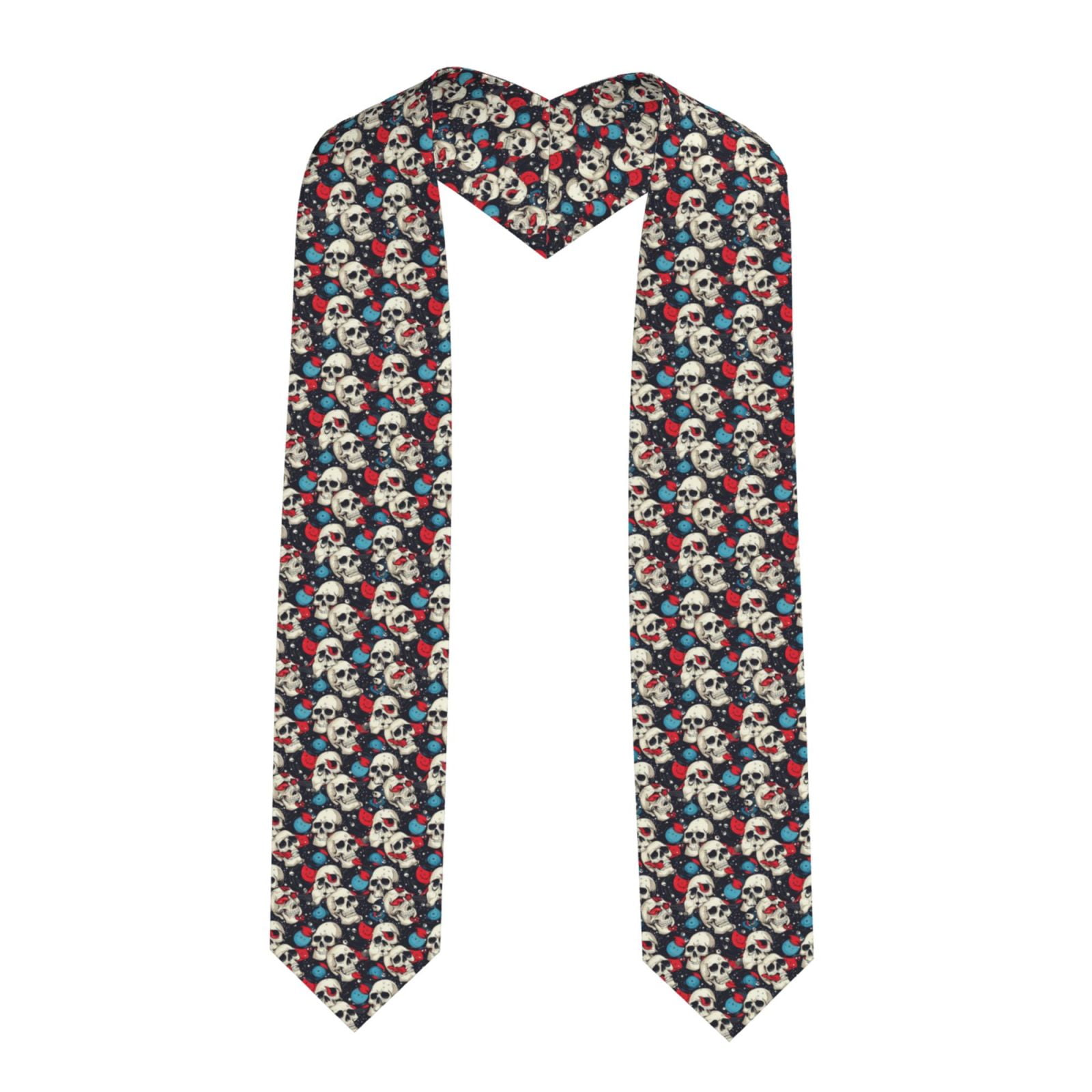 Rateoe rock record Skull artist Pattern Graduation Shawl Stole ...