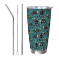 thumbnail image 1 of Rateoe skull black cats in mexican Printed Car Guy Gifts for Men Women Tumbler - 20oz/590ml Double Wall Vacuum Insulated Stainless Steel Travel Tumbler Cups with Lid & Straw-Straw Three-piece Set, 1 of 8