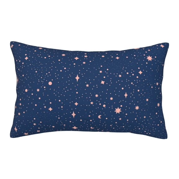 Rateoe star night sky Pattern Pillow Covers with Invisible Zipper(Pillows are not Included) Standard Pillowcases-16"x24"