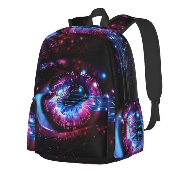 Rateoe v Pattern Student Backpack,Backpack for School,Lightweight Bag,Travel Backpack,Outdoor Backpack,Large Capacity Backpack