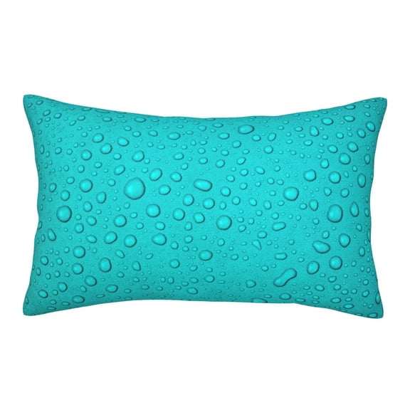 Rateoe water droplets Pattern Pillow Covers with Invisible Zipper(Pillows are not Included) Standard Pillowcases-14"x20"