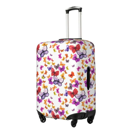 Rateoe watercolor butterflies Printed Luggage Cover, Suitcase Protector Fits 18-32 Inch Luggage-