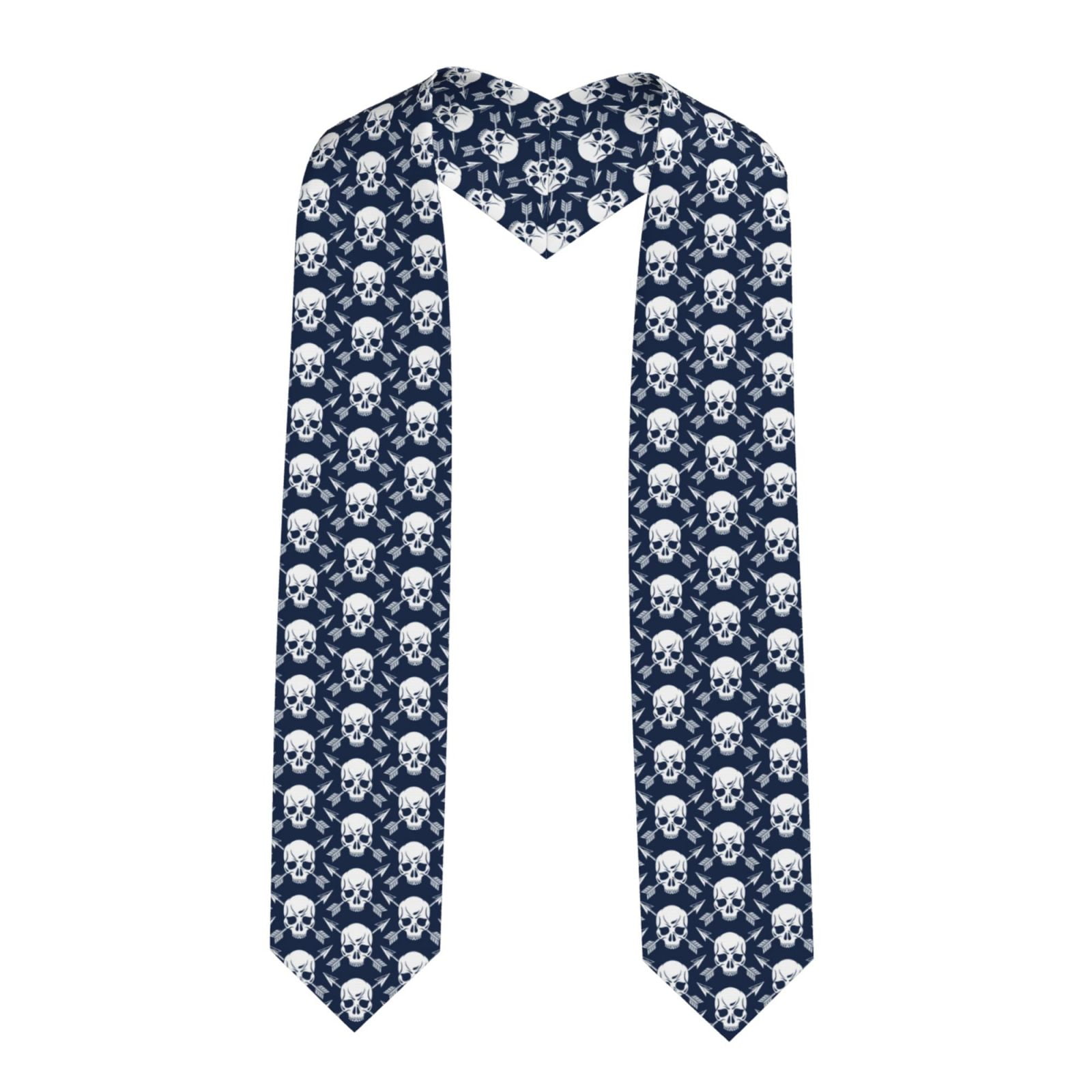 Rateoe white arrow Skull Pattern Graduation Shawl Stole – Elegant Stole ...