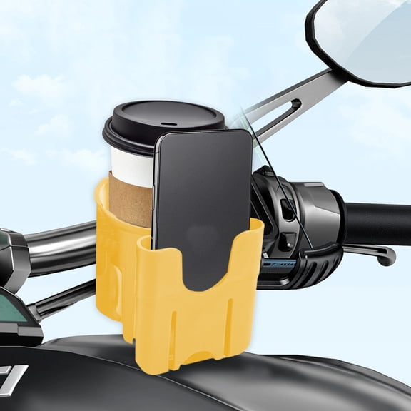 Ratfeit 2-In-1 Bike Handlebar Cup & Phone Holder, Anti-Slip Tpr Liner, Adjustable 0.85-1.35In Clamp, Suitable For Wheelchair, Desk, Holds Drinks And Small Essentials