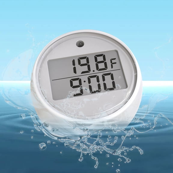 Ratfeit 2-In-1 Floating Ice Bath Thermometer With Timer, Ip66 Waterproof Buoyant Lcd Temperature Gauge For Cold Plunge, Bathtub, Spa & Pool