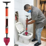 Ratfeit High Pressure Toilet Unblock, Drains Augers, Stainless Steel Toilet Pipe Plunger, 2024 New Upgraded Drains Clog Remover Plumbing Tool for Sink Bathroom Kitchen Bathtub Clogged Pipe (1PCS)