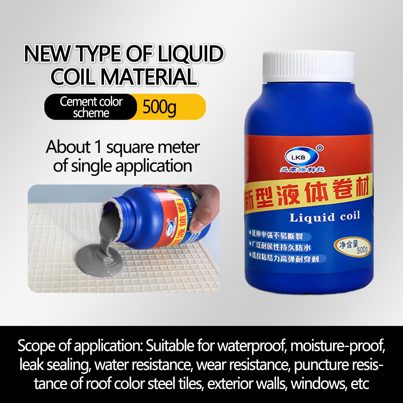 Ratfeit Liquid Sealant for Concrete Foundation and Basement, Indoor