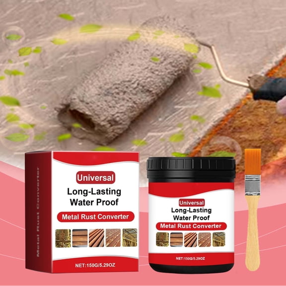 Ratfeit Metal Rust Converter & Remover 150G With Brush - Anti-Corrosion Protection, Stabilizes & Repairs Rusty Surfaces