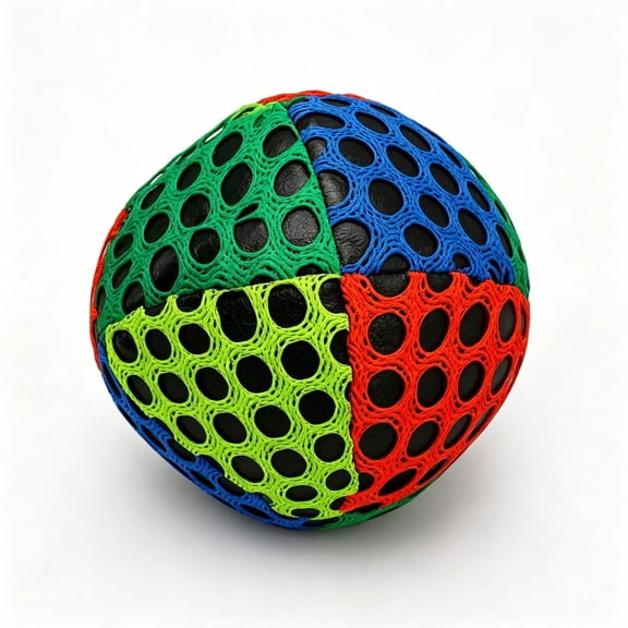 Ratfeit Set Of 3 Mesh Punching Bags, 6X6X6Cm, Multicolor, With Safe Filling And Soft Bouncy Texture. Great For Throwing Games, Suitable For Indoor And Outdoor Activities