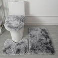 thumbnail image 1 of Ratfeit Soft Bathroom Carpet 3 Piece Bathroom Rugs and Mats Sets Non-Slip Mat Set Toilet Mat Set Bath Mats Set 3 Piece Set, 1 of 2