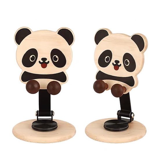 Ratfeit Solid Wood Phone And Tablet Stand, Foldable Rotatable Adjustable Holder For Desk, Portable Desktop Organizer For Home Office Kitchen, Maple Wood Multi-Angle Tilt