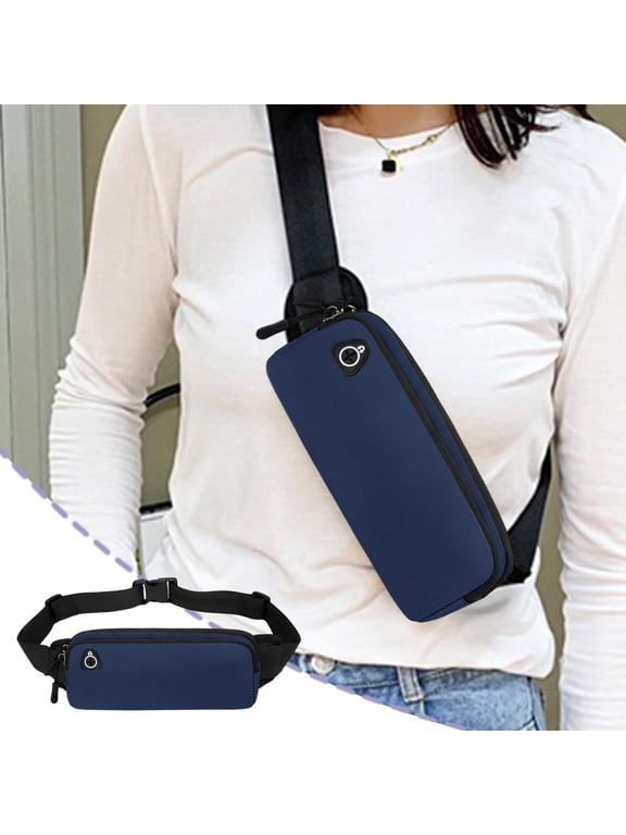 Waterproof Running Belt Bag Multi Layer Storage Waist Pack For Jogging Hiking Travel And Daily Commute, Adjustable Strap Nylon Fanny Pack For Phone Keys, Lightweight Sport Waist Pouch