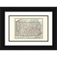 thumbnail image 1 of Rathbun 14x10 Black Ornate Wood Framed with Double Matting Museum Art Print Titled - Pennsylvania - Rathbun 1893, 1 of 4