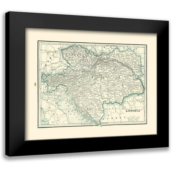 Rathbun 14x12 Black Modern Framed Museum Art Print Titled - Austria - Rathbun 1893