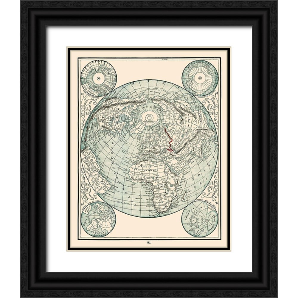 Rathbun 15x18 Black Ornate Wood Framed with Double Matting Museum Art ...