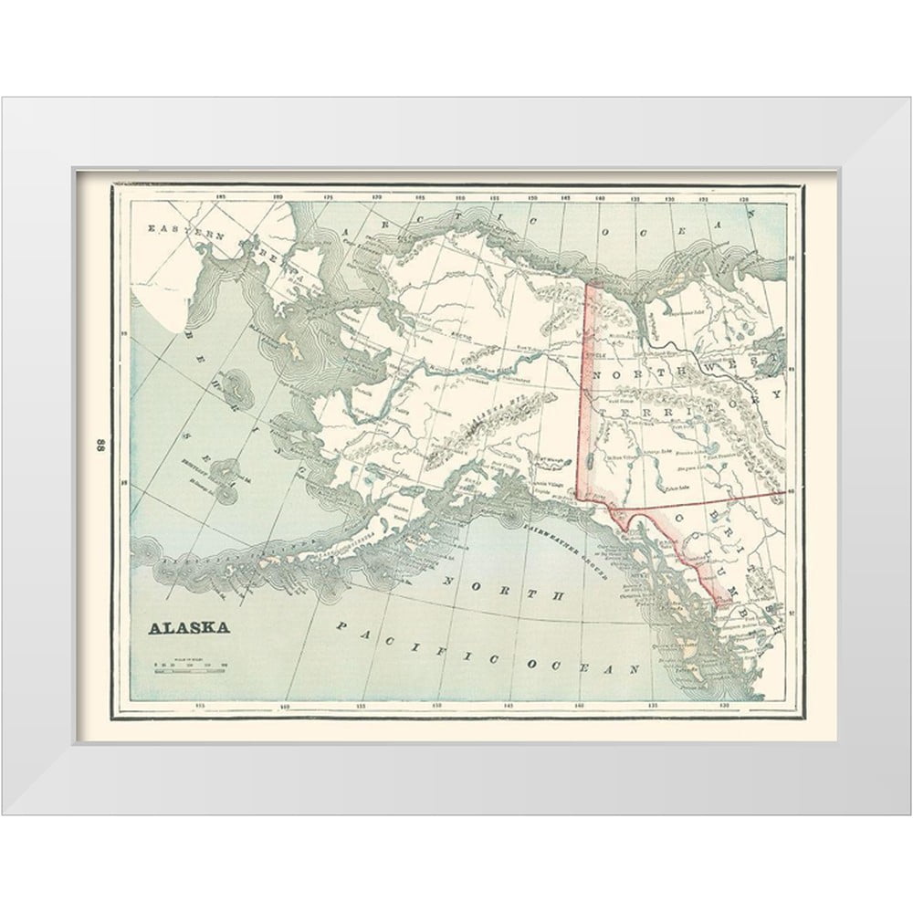 Rathbun 24x19 White Modern Wood Framed Museum Art Print Titled - Alaska ...