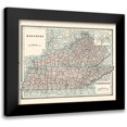 thumbnail image 1 of Rathbun 24x20 Black Modern Framed Museum Art Print Titled - Kentucky, Tennessee - Rathbun 1893, 1 of 5