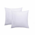 thumbnail image 1 of Rather Bather Milford Square Polyester Decorative Throw Pillow Insert Set of 2 (18"x18"), 1 of 4