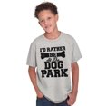 thumbnail image 1 of Rather Be Dog Park Pet Puppy Owner Crewneck T Shirts Boy Girl Teen Brisco Brands L, 1 of 1