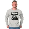 thumbnail image 1 of Rather Be Dog Park Pet Puppy Owner Plus Size Long Sleeve Graphic Tee Shirt Brisco Brands 2X, 1 of 5