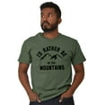 thumbnail image 1 of Rather Be In Mountains Hiking Life Plus Size Crewneck Graphic Tee Shirt Brisco Brands 3X, 1 of 5