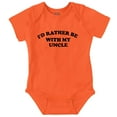 thumbnail image 1 of Rather Be With Uncle Nephew Niece Romper Boys or Girls Infant Baby Brisco Brands 24M, 1 of 6