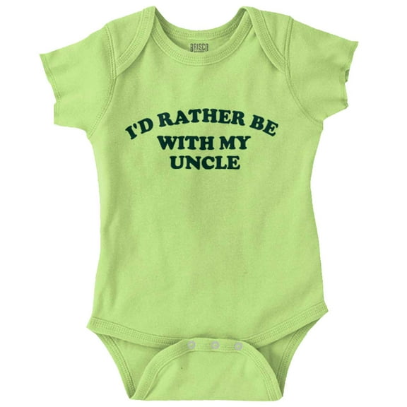 Rather Be With Uncle Nephew Niece Romper Boys or Girls Infant Baby Brisco Brands 24M