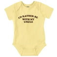 thumbnail image 1 of Rather Be With Uncle Nephew Niece Romper Boys or Girls Infant Baby Brisco Brands NB, 1 of 6