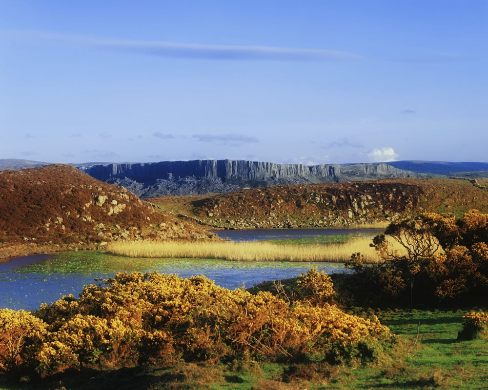 Rathlin Island Co Antrim Ireland Northernmost Point Off The Coast Of Co Antrim In Ireland Towards Fair Head Canvas Art - The Irish Image Collection Design Pics (34 x 26)