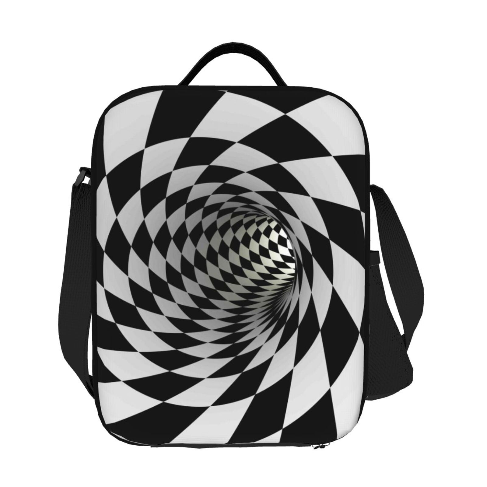 Ratiio 3D Vortex Illusion Print Lunch Box - Reusable Lunch Bag Men Adult Women- Insulated LunchBox