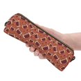thumbnail image 1 of Ratiio American Football1 Pattern Leather Pencil Case, Pencil Pouch with Durable Zipper, Compact and Stylish Organizer for Stationery, Art Supplies, Travel Essentials, 1 of 8