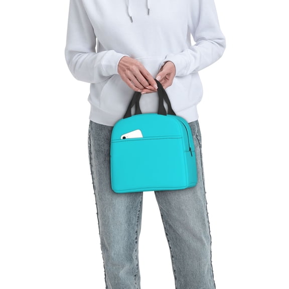 Ratiio Aqua Print Lunch Bag Lunch Box Insulated Lunch Bag Adult Lunch Box for Men and Women