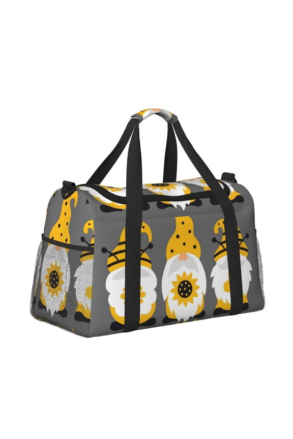 Bee Kind Pattern Hand Travel Bag, Weekender Carry On for Women Men, Sports Gym Bag, Workout Duffel Bag, Overnight Shoulder Bag fit 15.6 Inch Laptop