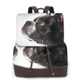 thumbnail image 1 of Ratiio Black And White Boston Terrier Pattern Womens Backpack Purse Leather Backpack Purse for Women Travel Fashion Backpack Designer Ladies Shoulder Bags, 1 of 4