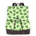 thumbnail image 1 of Ratiio Broccoli Vegetables Pattern Womens Backpack Purse Leather Backpack Purse for Women Travel Fashion Backpack Designer Ladies Shoulder Bags, 1 of 4
