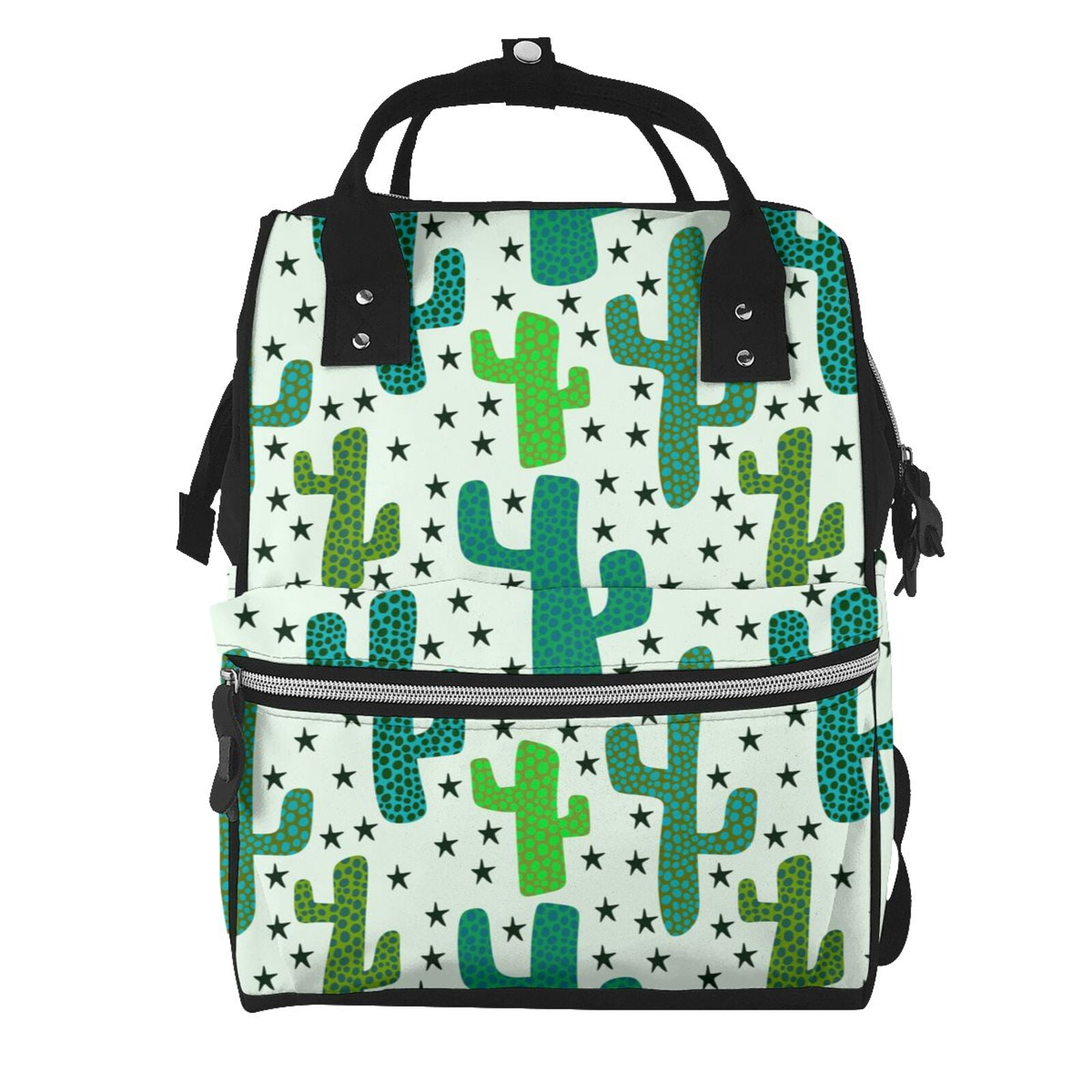 Ratiio Cactus 1 Mummy Backpack - Waterproof Twill Canvas, Large Capacity Diaper Bag with Multiple Pockets and Adjustable Straps
