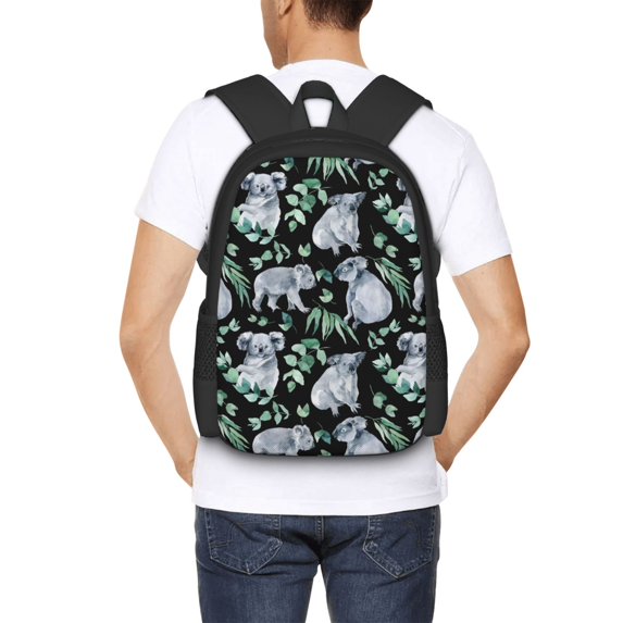Ratiio Cartoon Koala Bear Backpack for Men and Women - Durable 600D Oxford Cloth -Large Capacity, Water-Resistant School, Travel, and Hiking Bag