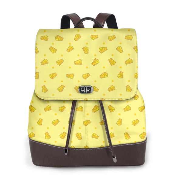 Ratiio Cheese 1 Pattern Womens Backpack Purse Leather Backpack Purse for Women Travel Fashion Backpack Designer Ladies Shoulder Bags