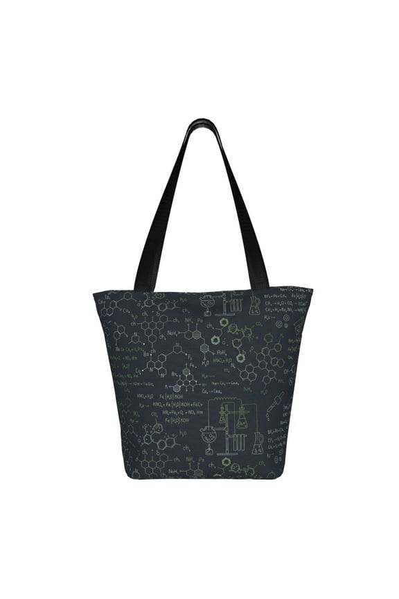 Chemistry Formulas 2 Print Shoulder Bag for Women, Polyester Crossbody Purse Lightweight Handbag for Daily Travel and Casual Use