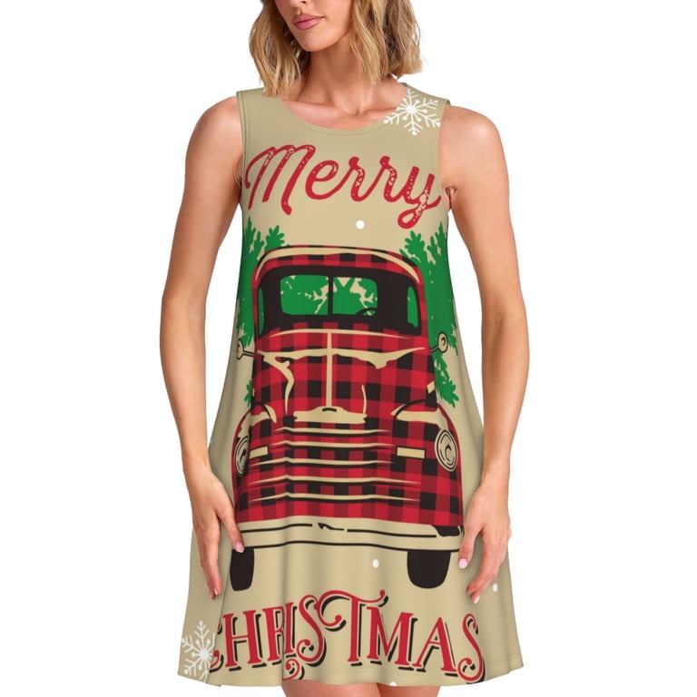 christmas truck dress Sweet Petunia Dress with truck print christmas Girl size 6