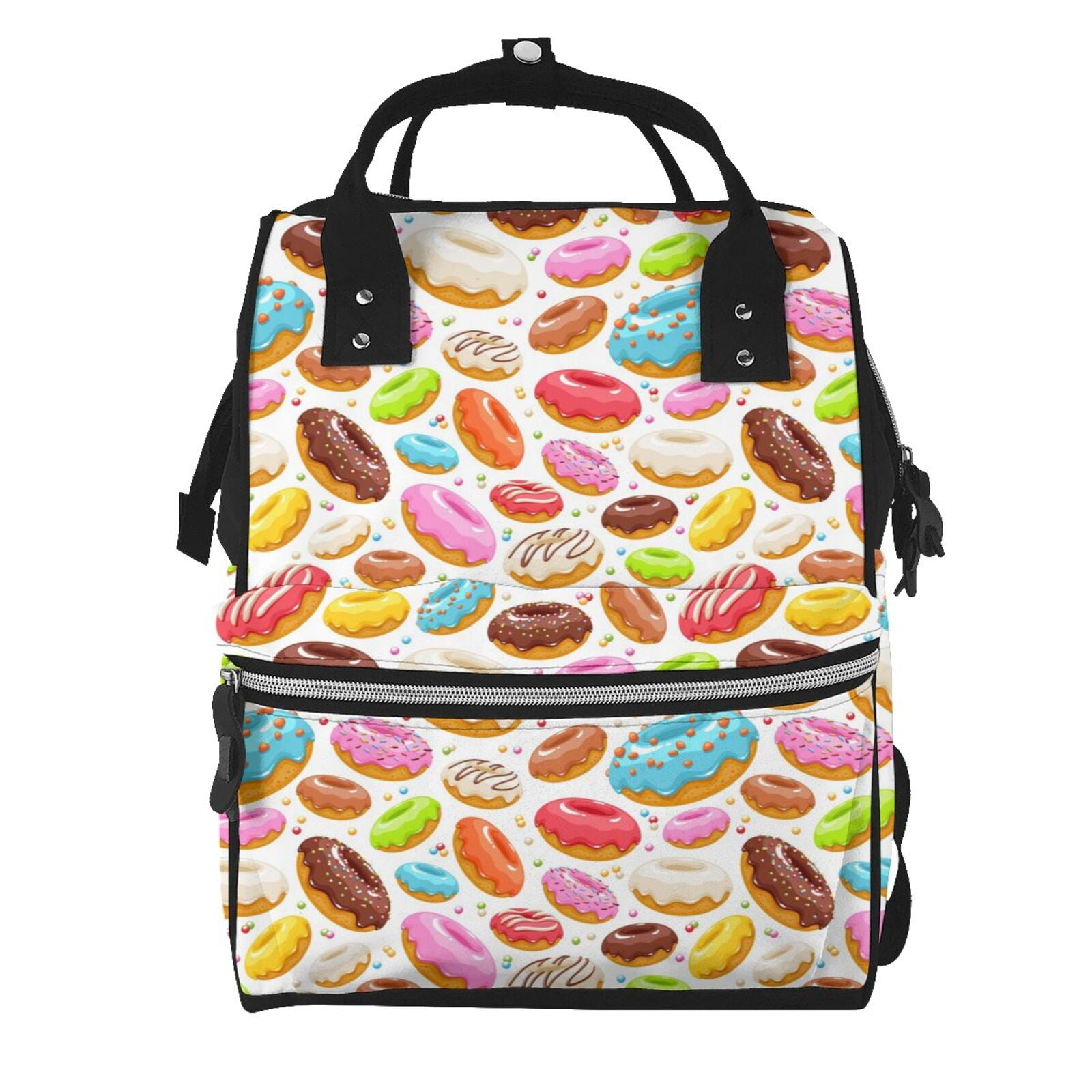 Ratiio Color Donut Mummy Backpack - Waterproof Twill Canvas, Large Capacity Diaper Bag with Multiple Pockets and Adjustable Straps