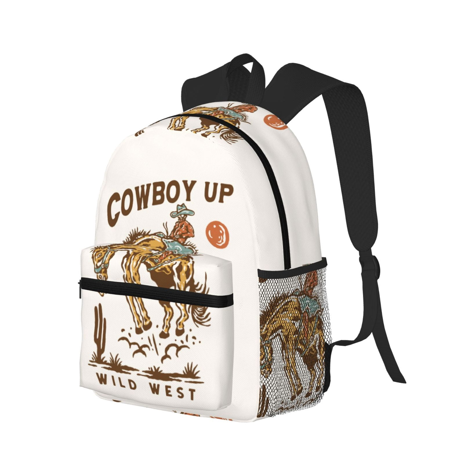 Ratiio Cowboy Up Vintage Wild West Print Casual Backpack for Men and ...