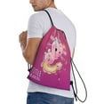 thumbnail image 1 of Ratiio Cute Pink Axolotl A Print Drawstring Backpack Bag Sport Gym Sackpack Heavy Duty String Backpack for Men Women, 1 of 7